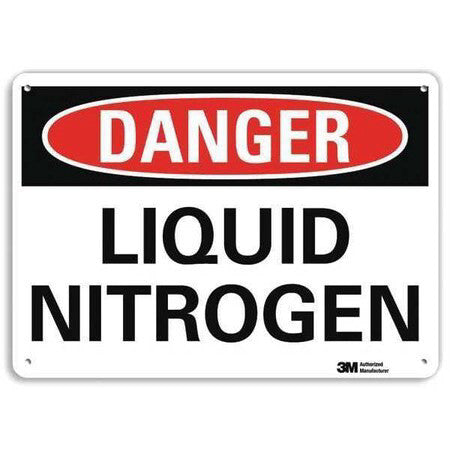 Lyle U3-1754-Na_14X10 Danger Sign, 10 In H, 14 In W, Horizontal Rectangle,