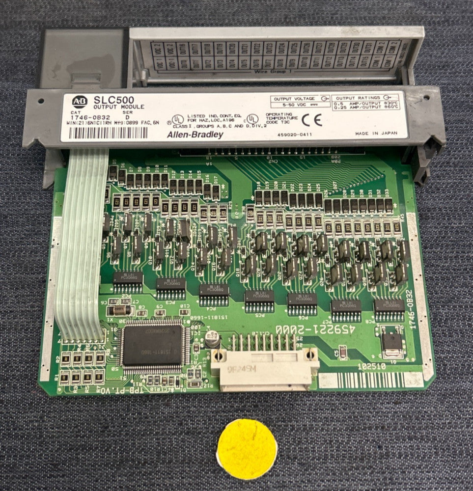 ALLEN BRADLEY OUTPUT MODULE SLC500 CAT NO 1746-OB32  SERIES D