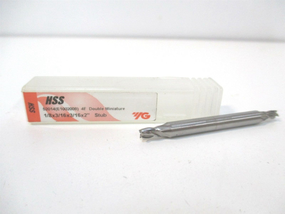 YG-1 (52014) 3/16" x 1/8" x 3/16" x 2" OAL HSS Finishing Square End Mill 