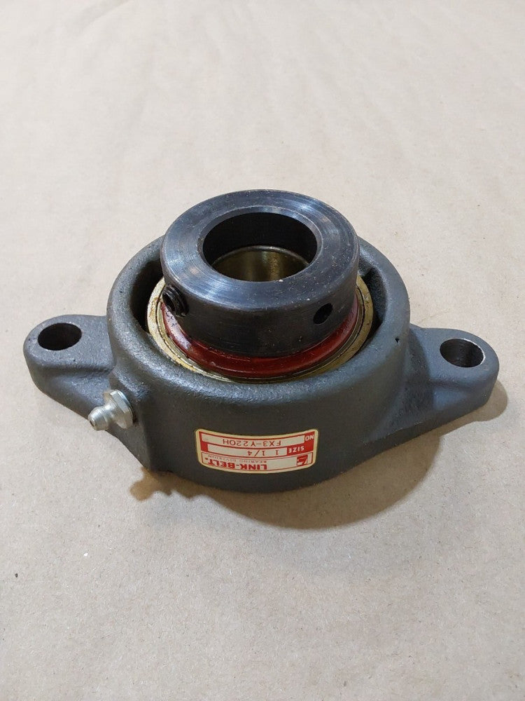 Link-Belt FX3-Y220H 1 1/4" Flange Mounted 2 Bolt Ball Bearing, Cast Iron 