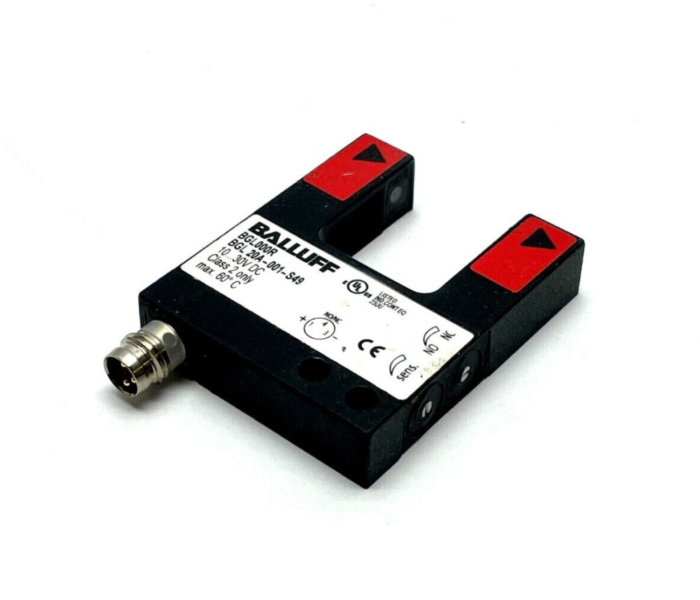 Balluff BGL000R Photoelectric Fork Sensor 20mm Opening PNP NO/NC BGL 20A-001-S49