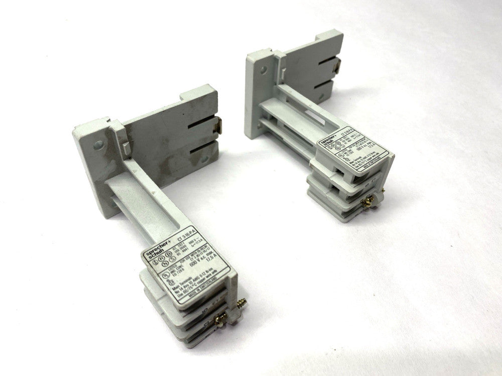 Sprecher+Schuh CT3-16-P-A Overload Relay Socket LOT OF 2