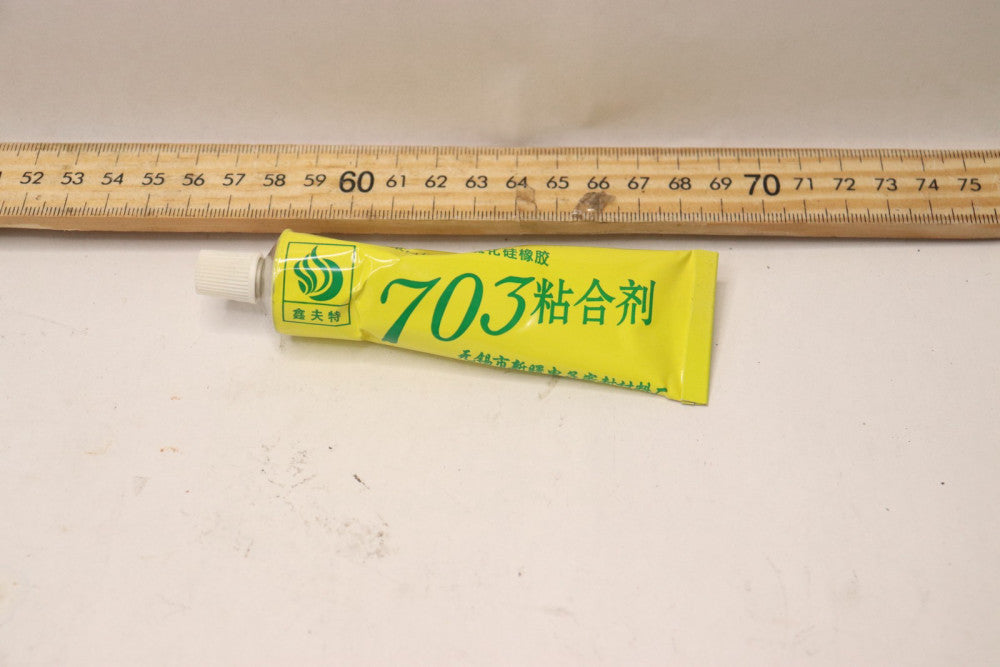 703 Curing Adhesive Sealant Glue Silver Stainless Steel Silicone Rubber 