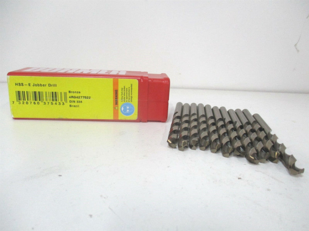 Dormer (0375433) 7.2mm x 109mm OAL 135° Cobalt Spiral Jobber Drill - Pack of 11
