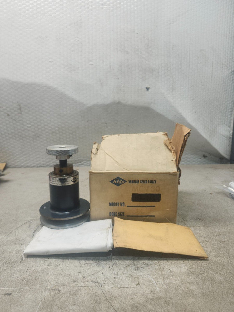 NEW IN BOX HI-LO VARIABLE SPEED PULLEY SHEAVE BORE 5/8'' MCV30
