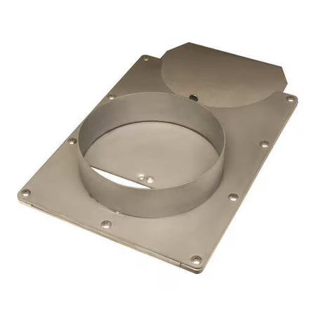 American Blower Supply Bgss05c Blast Gate, 304 Stainless Steel, 20 In W, 9 1/2