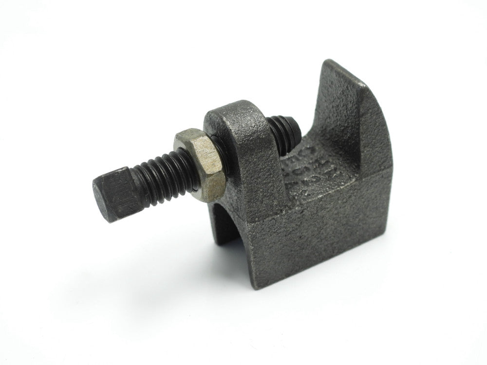 (1pc) 1/2" Junior Top Beam Clamp,3/4" Max Flange, Plain, Ductile Iron, Black