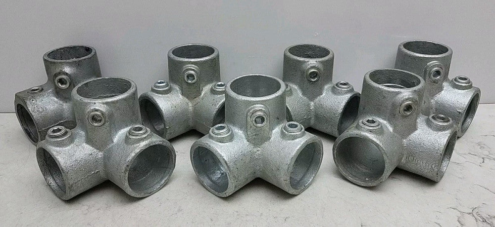 7 Pack Structural Pipe 90° 3 Way Elbow Corner Side Outlet 1-1/2" For 2" ActualOD