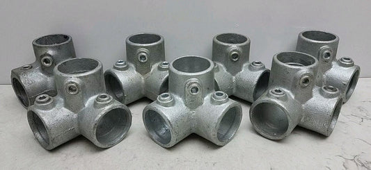 7 Pack Structural Pipe 90° 3 Way Elbow Corner Side Outlet 1-1/2" For 2" ActualOD