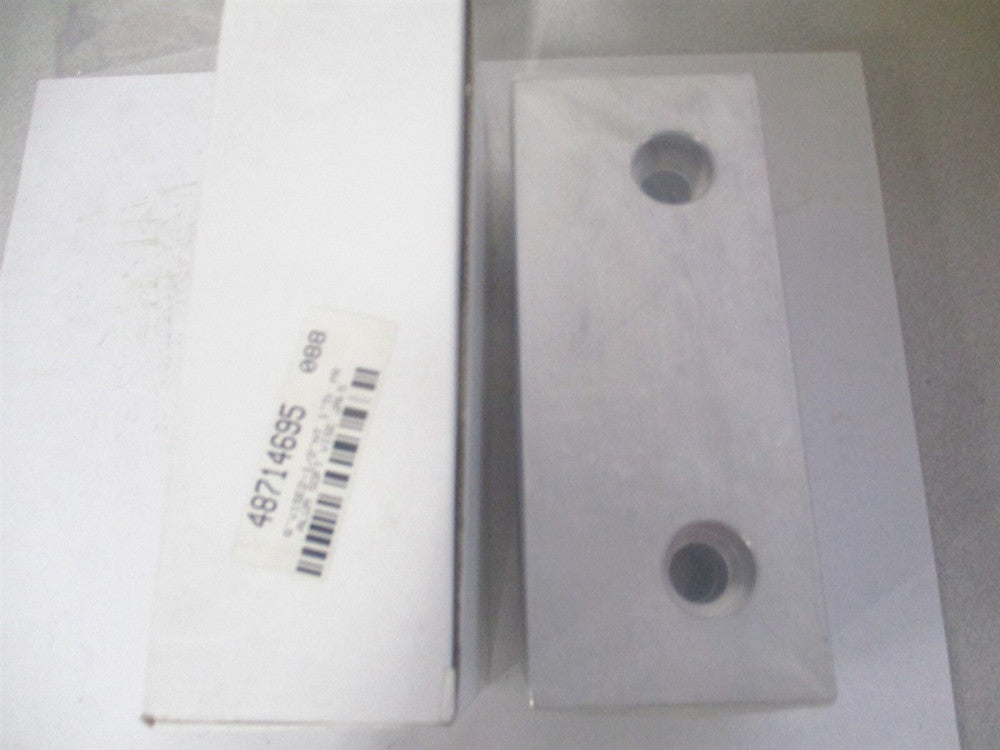 Gibraltar (428-1084) 6 x 2-1/2 x 1 OAL Aluminum Flat/No Step Vise Jaw - Set of 2