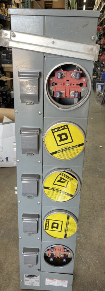 Square D Schneider EZM115-125 800 Amp EZM w/5-Gang 125A Meter Socket EZM115-125