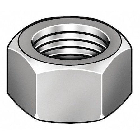 Zoro Select U22281.100.0001 Heavy Hex Nut, 1"-8, Steel, Grade 2H, Hot Dipped