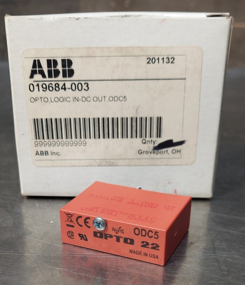 ABB Inc. OPTO 22, LOGIC IN-DC OUT, ODC5. 60VDC 1.5A. 4-Pin