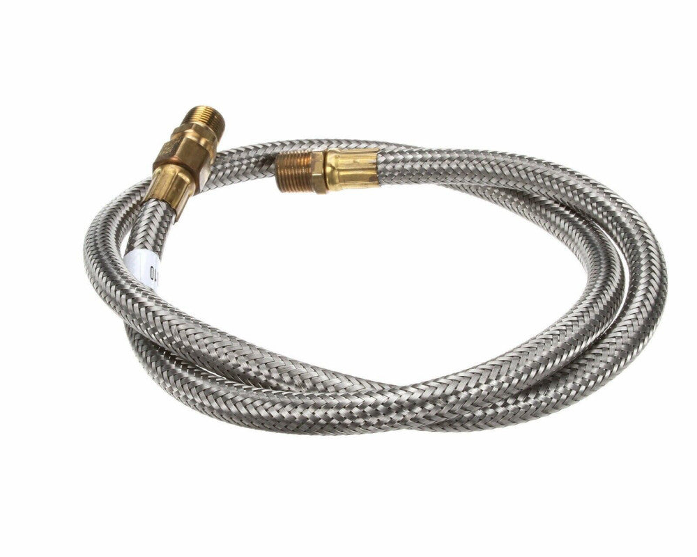 Hobart 00-918390-00007 Stainless Steel 1/2" x 48" Braided Water Hose New [Ref B]