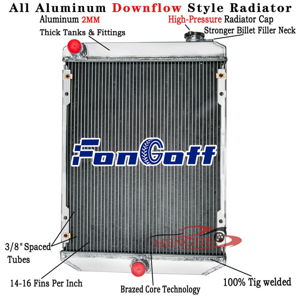 4 ROW Aluminum Radiator For Bobcat 430 430D 435 435D 435G #6679831
