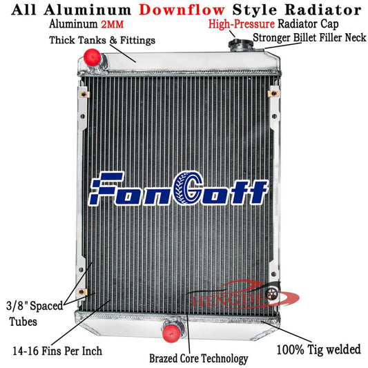 4 ROW Aluminum Radiator For Bobcat 430 430D 435 435D 435G #6679831