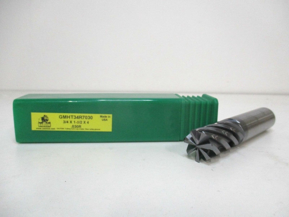 Gorilla Mill (GMHT34R7030) 3/4" x 1-1/2" x 3/4 x 4" OAL Corner Radius End Mill