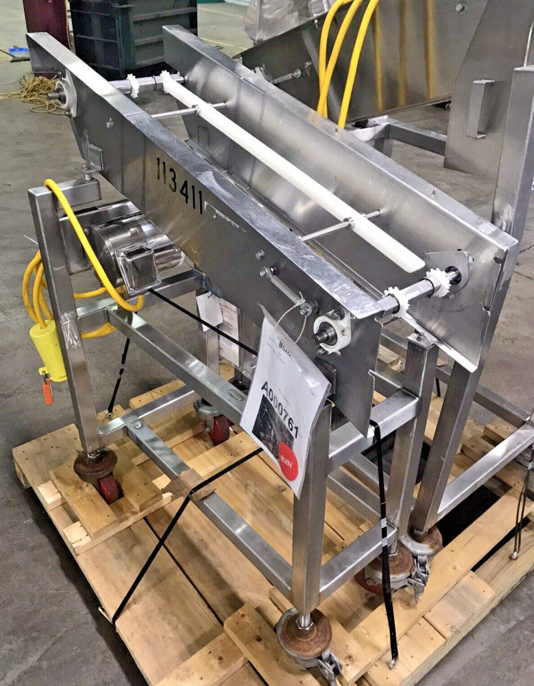Portable All Stainless Steel Incline Conveyor Frame (No Belts)