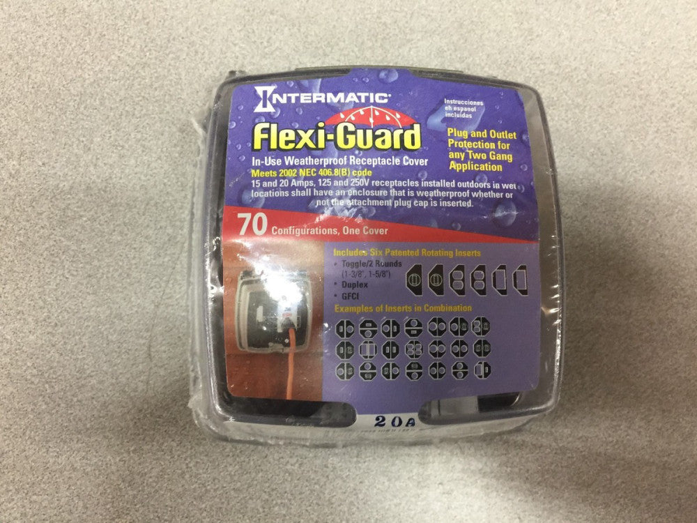 NEW IN PACKAGE INTERMATIC FLEXI GUARD RECEPTICAL COVER WP1220C