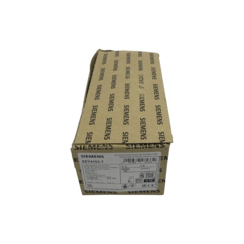 SIEMENS 5SY4103-7 230/400V 3A (PKG OF 12) NSMP