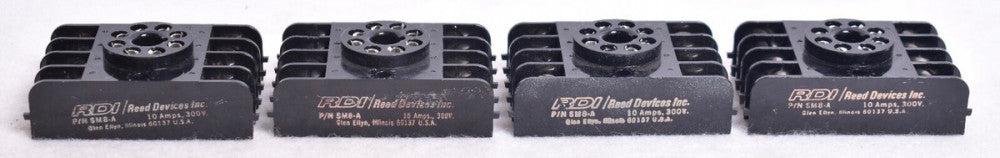 4 Count RDI Reed Devices Relay Socket Bases SM8-A