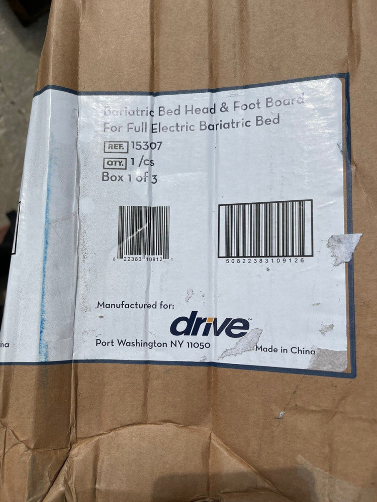 NEW DRIVE BARIATRIC BED HEAD & FOOT BOARD 15307, *BOX 1 OF 3* FREE SHIPPING