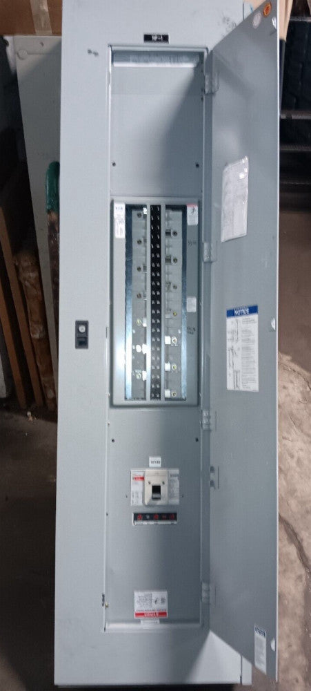 EATON PRL2A 400 AMP MAIN BREAKER PANELBOARD 42 CIRC 480Y/277 VAC 3Ø KD3400F MAIN