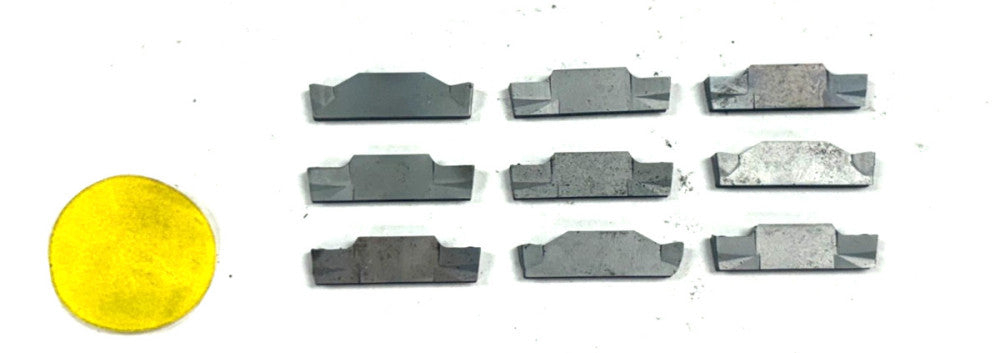 UNBRANDED CNC LATHE INSERT OAL-3/4" LOT OF 9