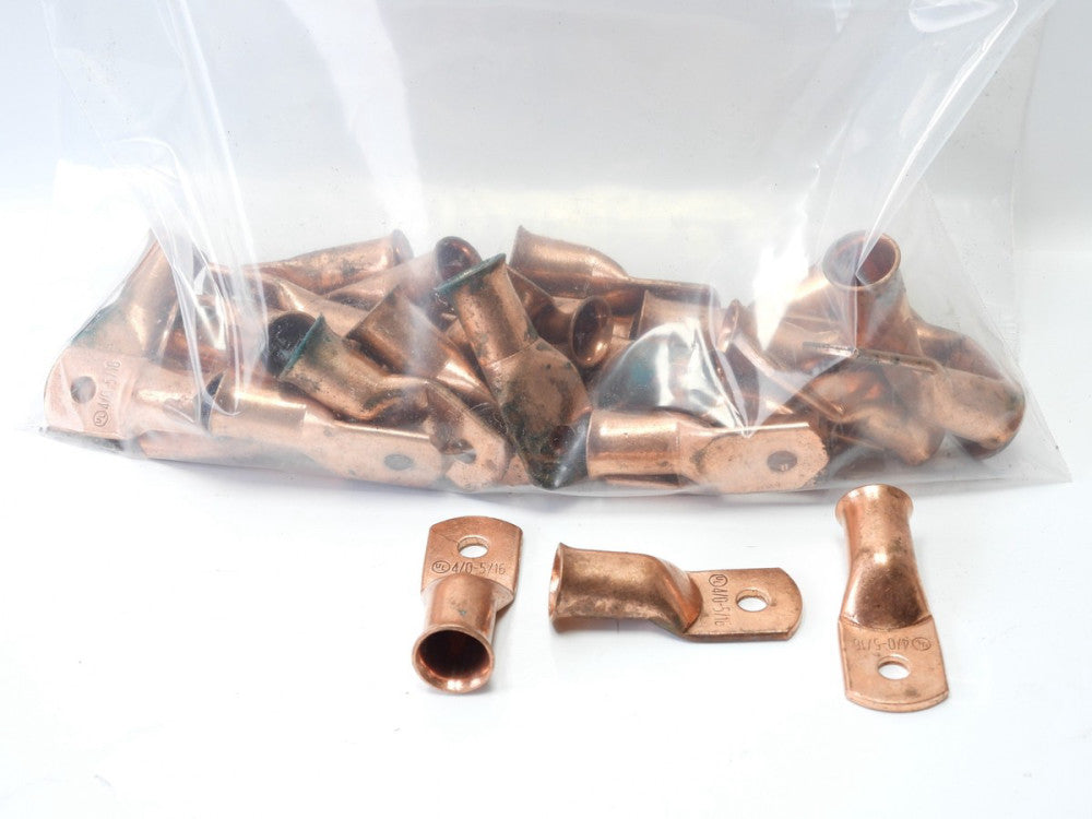 4/0-5/16 Copper Battery Lug (Lot of 35 Pieces) Terminal End Connector