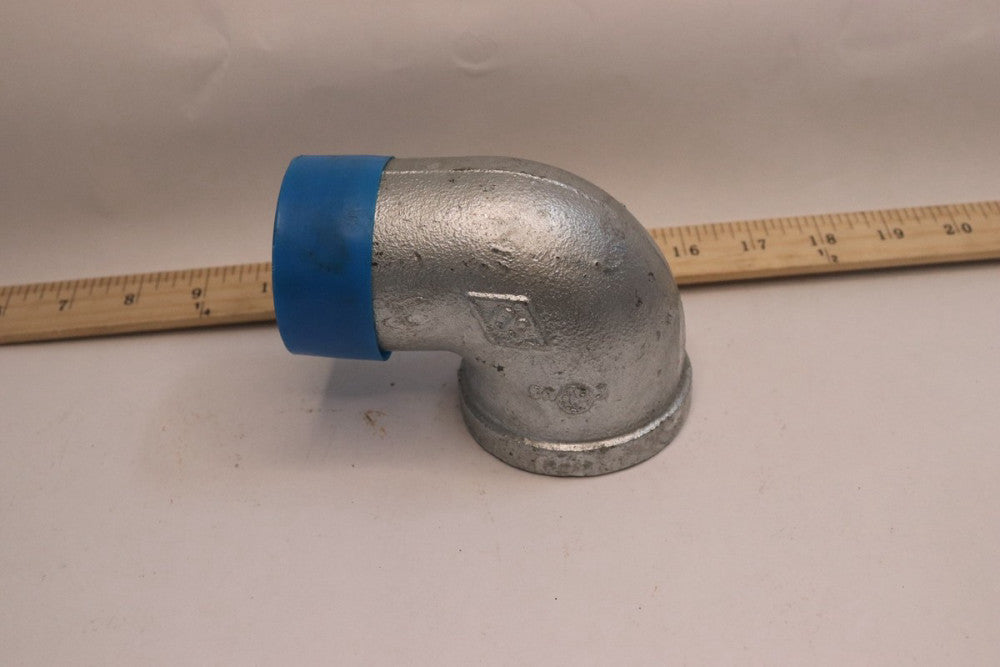 Malleable Iron Galvanized Threaded 90 Degree Reducing Elbow #150 2-1/2" x 2"