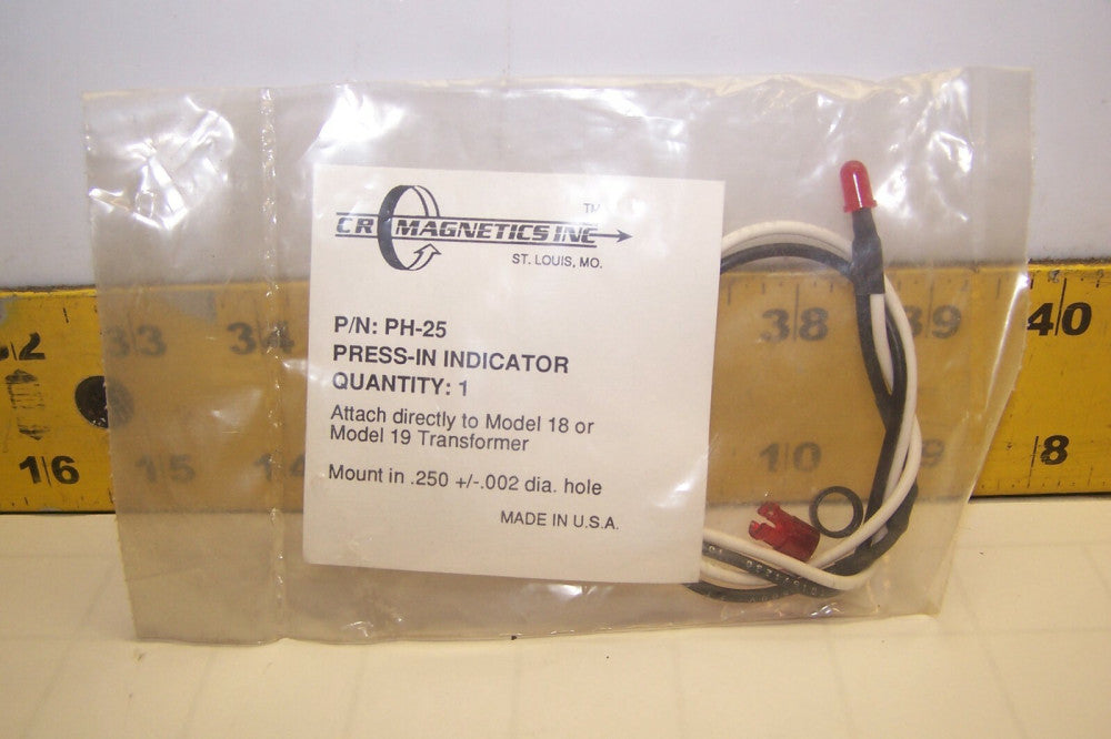 NEW CR MAGNETICS PRESS-IN LED INDICATOR PH-25