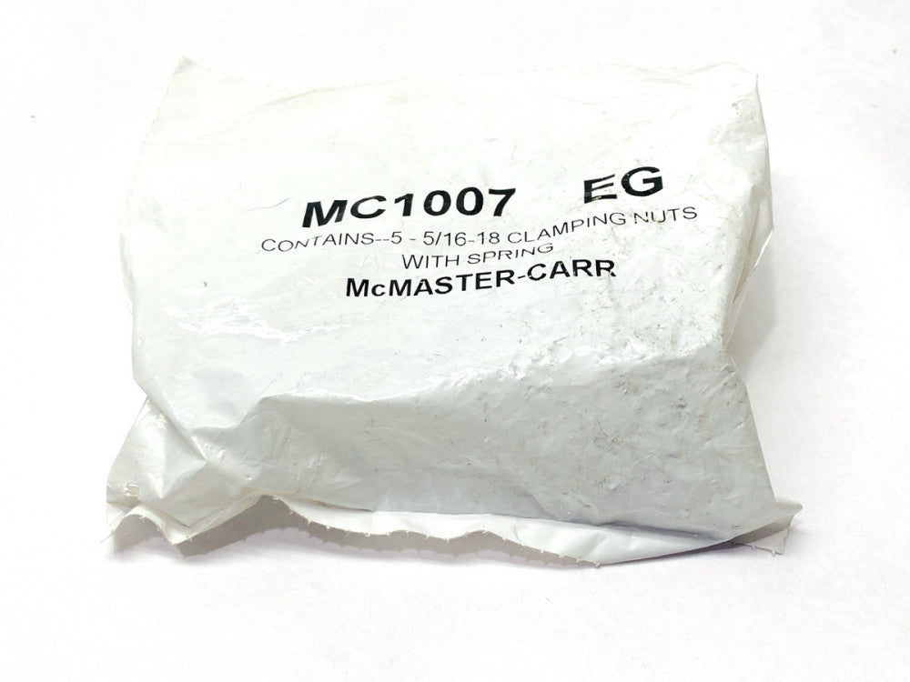 MC1007 EG 5/16"-18 Clamping Nuts With Spring PKG OF 5