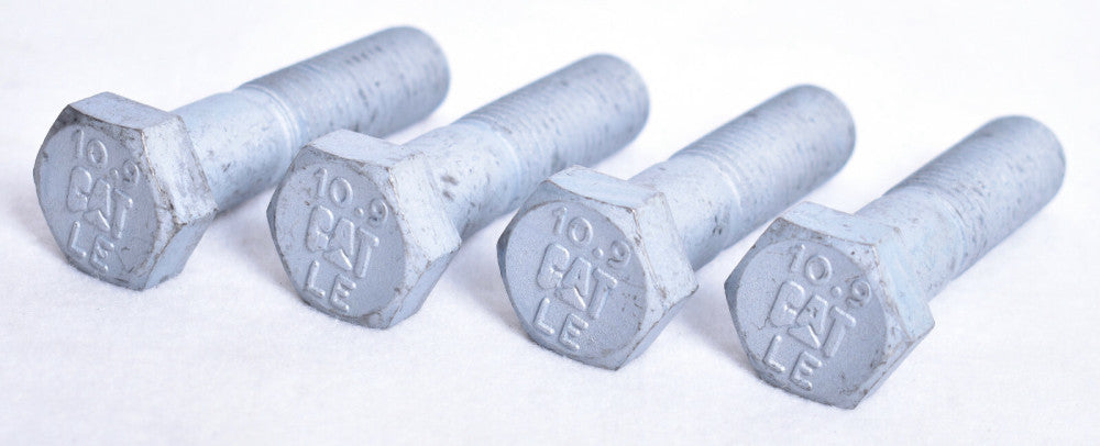 4 Count OEM CAT Caterpillar Hex Head Bolts  8T-4187
