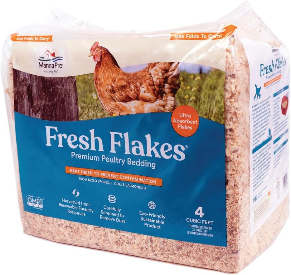 Fresh Flakes Chicken Coop Bedding 4 Cu Ft Pine Shavings Nesting Litter Absorbent