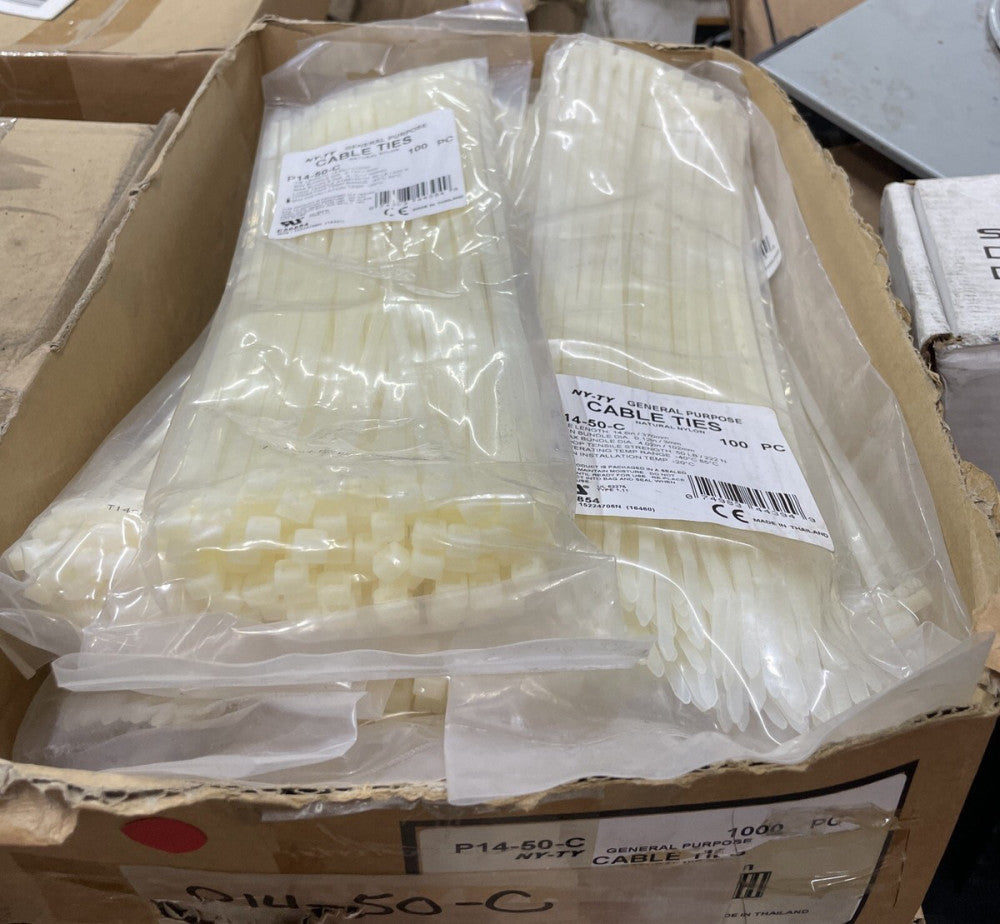 900 pc Panduit P14-50-C  GENERAL PURPOSE  Nylon Cable Ties NY-TY 14.5"