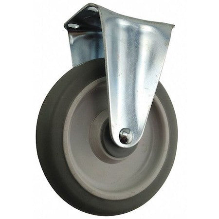 Zoro Select 406P66 Plate Caster,6" Wheel Dia,325 Lb.,Rigid