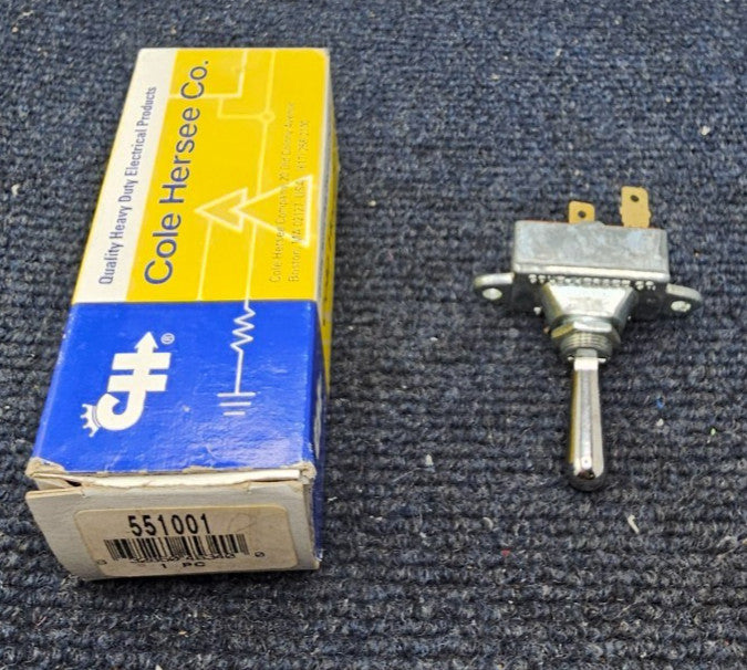 (QTY 4) Cole Hersee 551001 Toggle Switch 6-12V 2 Positions SPST Momentary