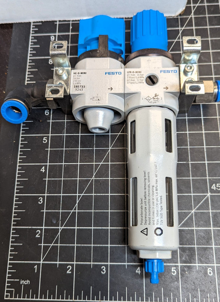 Festo Service Unit Combination LFR-1/4-D-MINI-KC 185733 Working Pull [C4B4