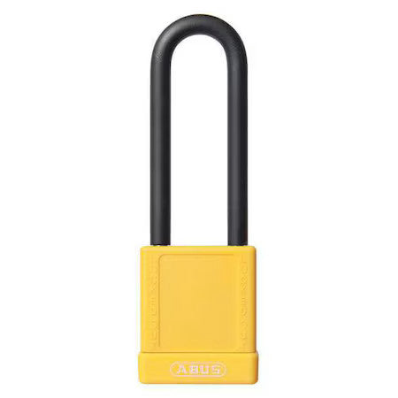 Abus 74Hb/40-75 Kd Yellow Lockout Padlock, Kd, Yellow, 1-3/4"H