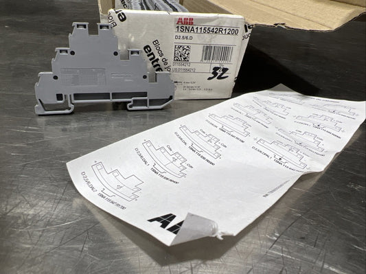 32 Units Nos Surplus ABB 1SNA115542R1200 TERMINAL BLOCKS