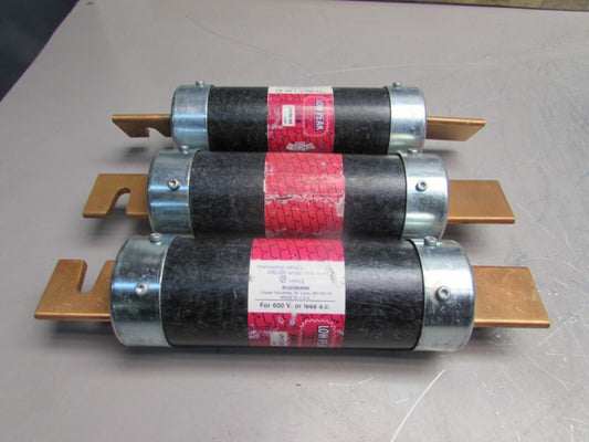 3 - BUSSMANN LPS-RK-350, LO-PEAK FUSES, T-DLY, D-E ,600V/350A, RK1, MAKE OFFER!