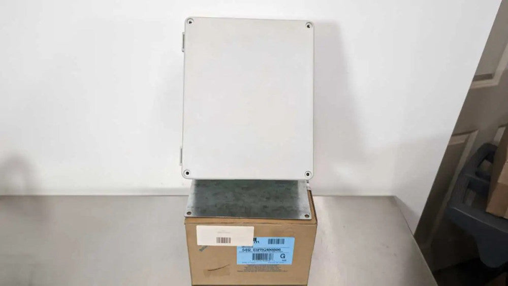 EXM 5412 ESFRQ100806 Quick Release Cover Fiberglass Enclosure 10x8x6 Gray Typ...