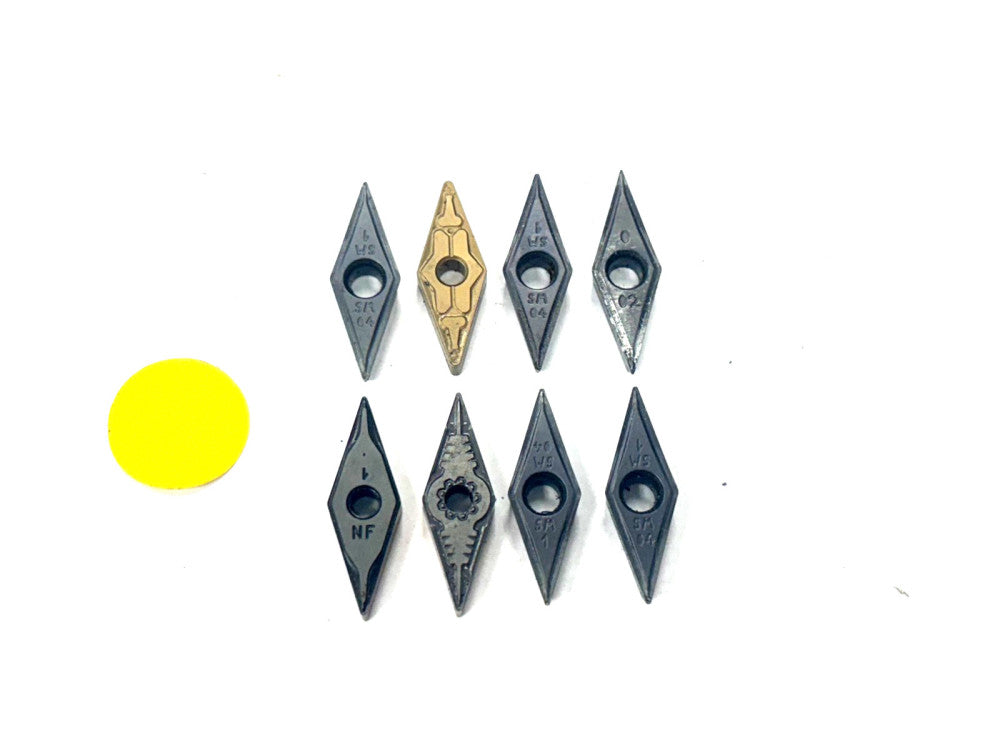 ASSORTED CARBIDE INSERT LOT OF 8