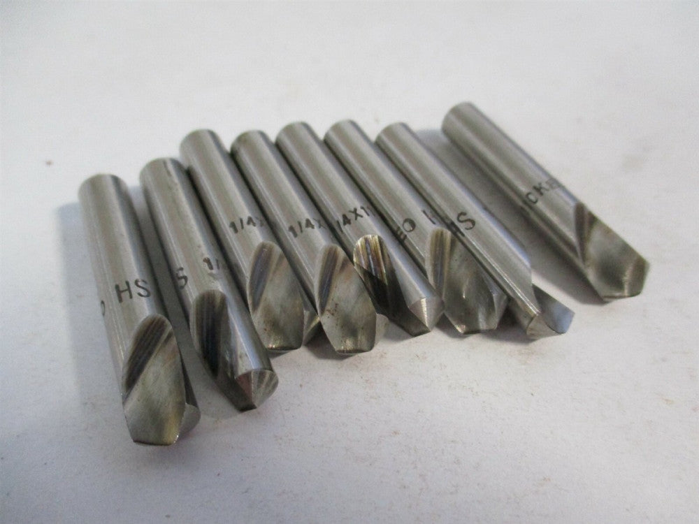 Keo (53414) 1/4" x 110° HSS Single Flute RH Uncoated Countersink - Lot of 8