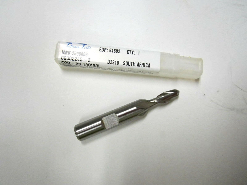 Putnam (94692) 1/4" RH HSCO 2F Ball End Mill 1/4 x 3/8 x 5/8 x 2-7/16