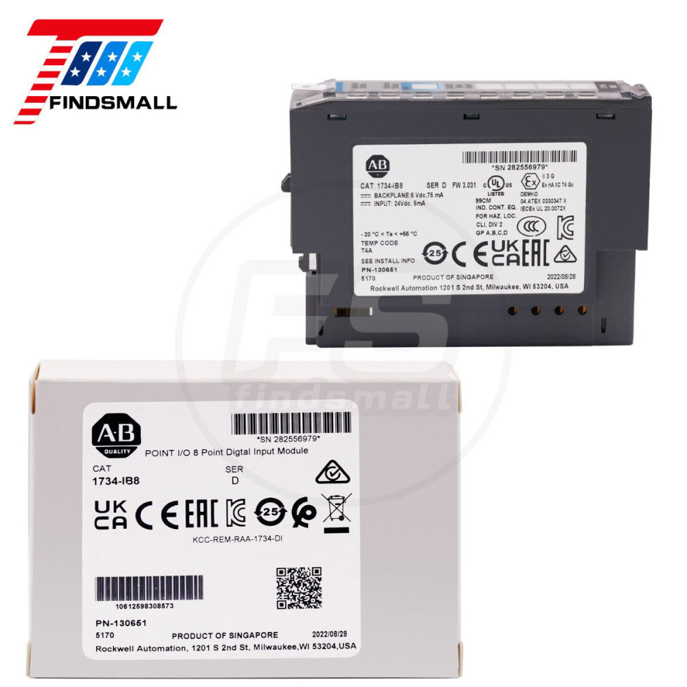 US New Factory Seal Allen-Bradley 1734-IB8 8 Point Digital Input Module 1734IB8