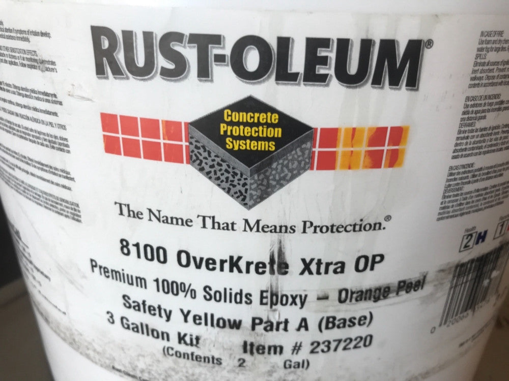 Rust-Oleum 8100 System - OverKrete Xtra - Premium 100% Solids Epoxy PART A ONLY