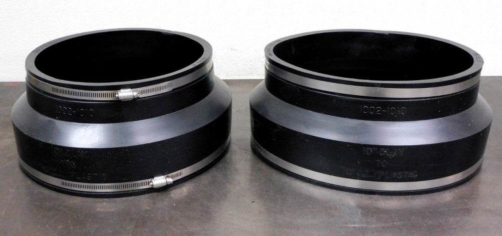 Fernco - 1002-1010 10" Clay to 10" Plastic Flexible Pipe Coupling Lot of Two (2)