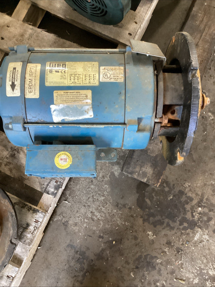 WEG Scot 50 005360P3E182JM 5 HP 208-230/460 V 3480 RPM Pump 182JM (TSC)