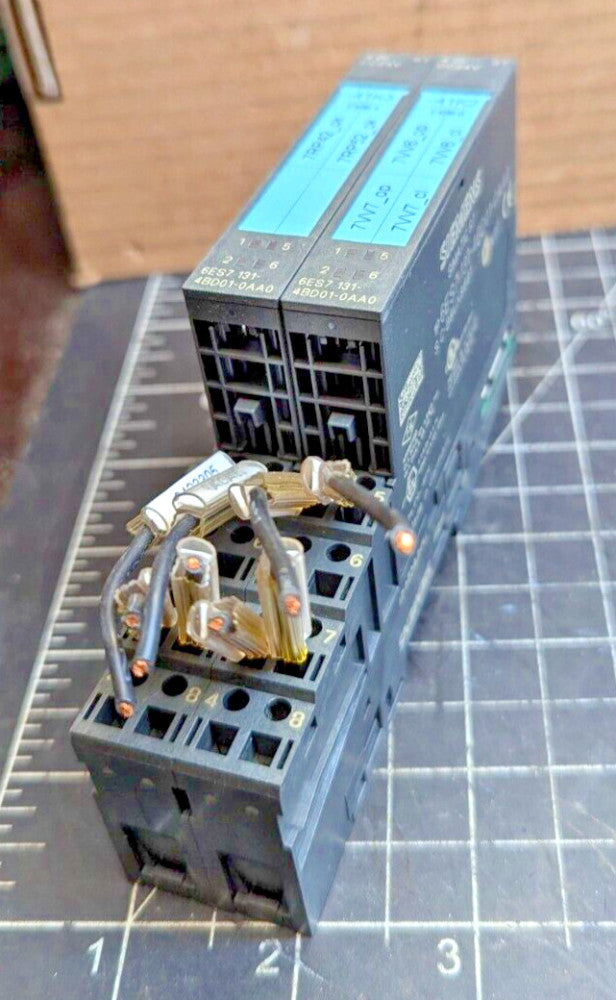 (2) Siemens 6ES71314BD010AA0 Power Module & TM-E15C24-01Base WORKING PULL [C3S3]
